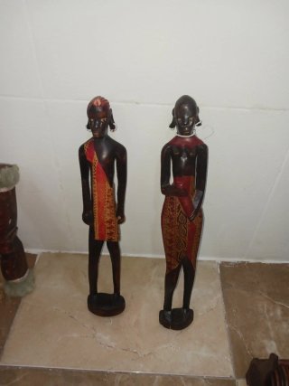 2 Figuras Africanas Madera