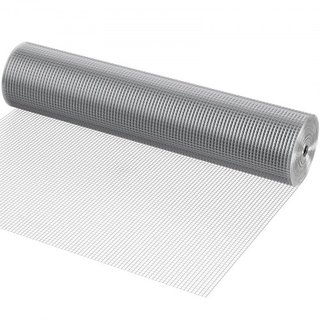Malla de Hardware, 1/2 pulgada 48in x 100 pies 19 Gauge, Malla de Alambre Galvanizado por Inmersión en Caliente, Cercado de Alambre para Pollos, Malla de Alambre para Jaulas de Conejos, Jardín, Pe...