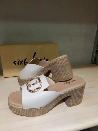Sandali donna Six6 Figcio Beige Tg 39