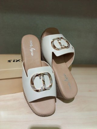 Sandali donna Six6 Figcio Beige Tg 39