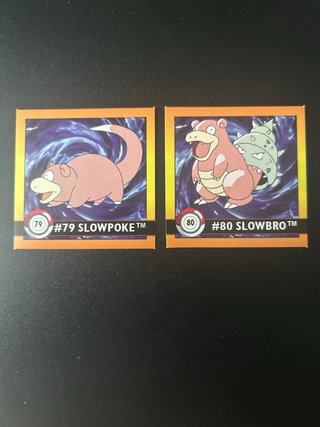 Stickers Pokémon Slowpoke y Slowbro #79 #80