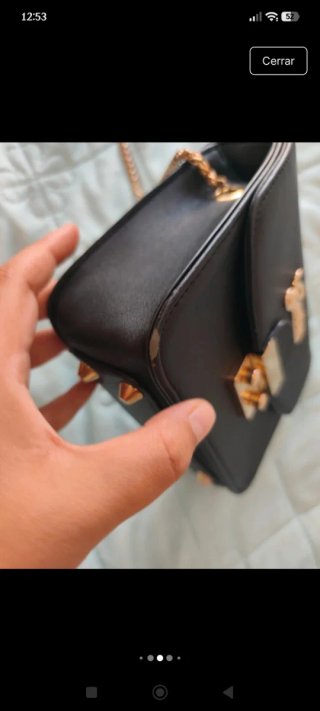 Bolso  Negro y Dorado
