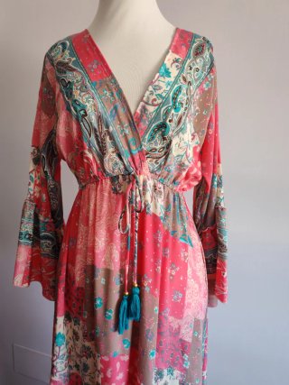 Vestido largo veraniego estampado talla M/L