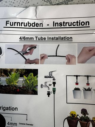 Sistema de riego para jardín 4/6mm