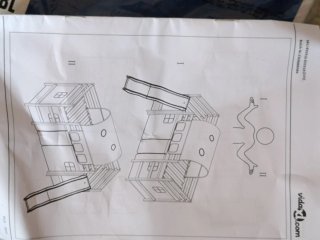 Conjunto cortinas y túnel para cama alta