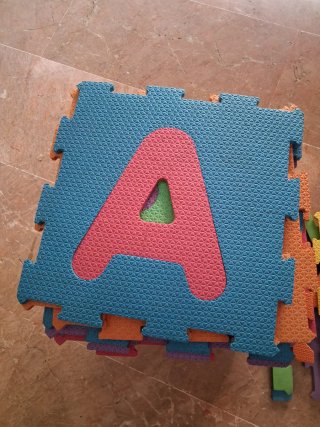 Alfombra Puzzle Niños 36 Piezas Letras Números