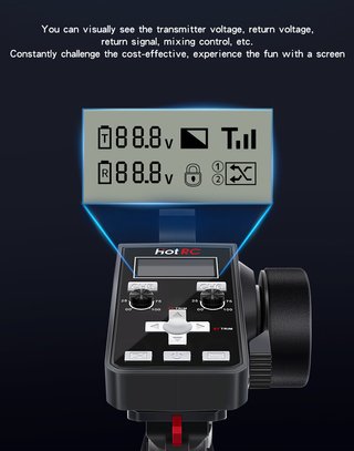 Radiocomando HotRC CT-6A 2.4GHz LCD