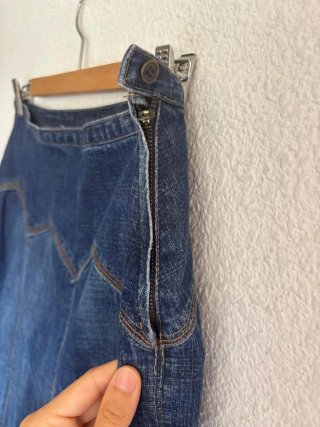 Falda vaquera midi