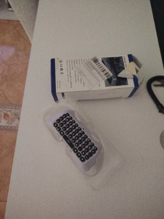 Mini teclado inalámbrico blanco