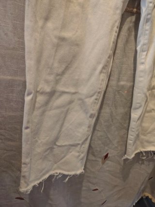 Pantalones Pull&Bear cropped blancos T40