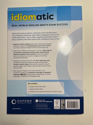 PACK!!! Idiomatic 2 Student's Book and Workbook