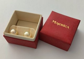 Pendientes Majorica Grandes 14mm Plata 925 Dorada