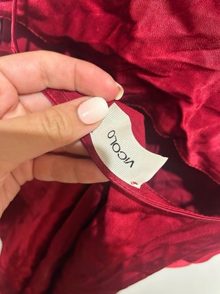Vicolo Vestito Rosso Taglia Unica Nuovo