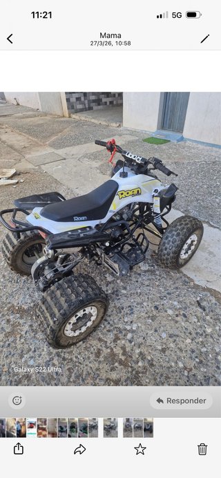 Quad ROAN Blanco y Amarillo