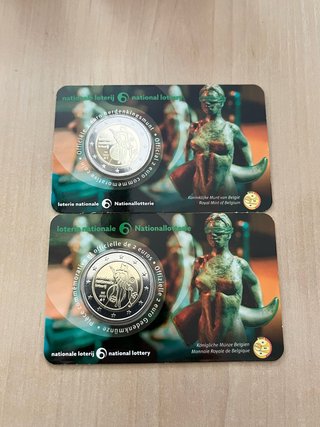 Moneda 2€ Coincard Bélgica 2025 Lotería Nacional