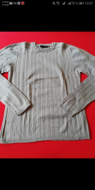 Jersey Conwell cuello redondo gris talla L