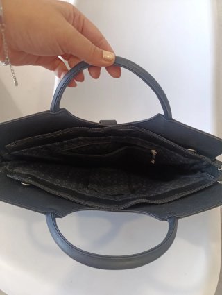 Bolso de cuero Guy Laroche negro