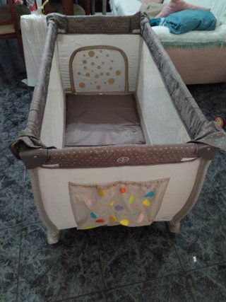 Cuna de viaje plegable con colchon