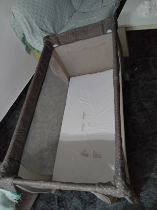 Cuna de viaje plegable con colchon