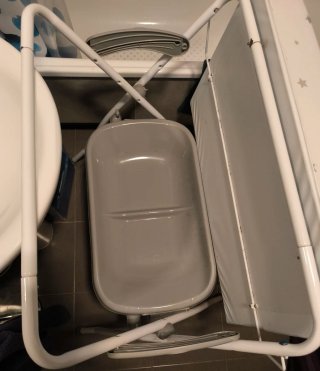 Bañera cambiador plegable
