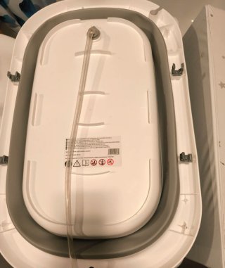 Bañera cambiador plegable