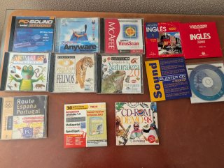 Lote completo de Juegos PC CD-ROM Retro Años 1990