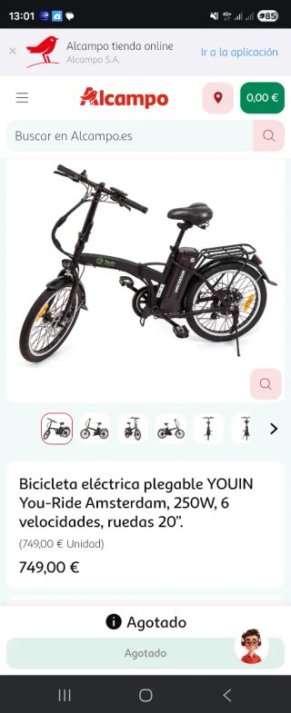 Bicicleta Eléctrica Plegable Youin