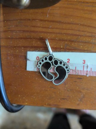 Colgante Pies Plata 925