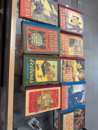 Coleccion de libros de texto antiguos