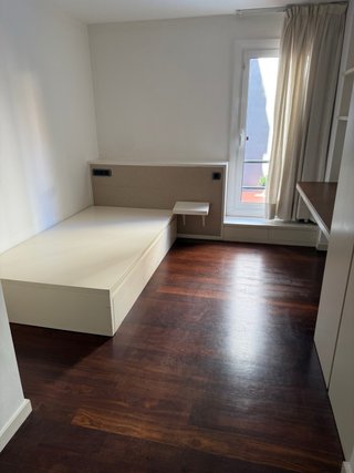 Base de cama individual de madera