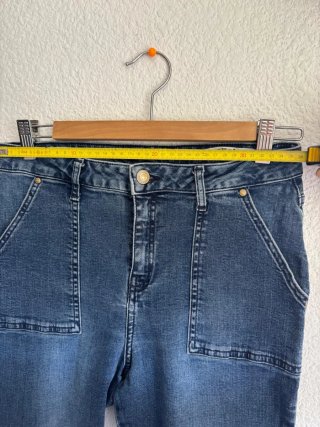 Pantalón campana vaquero Suite Blanco Talla M