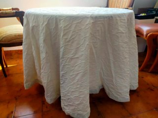 Mesa camilla redonda 80 cm madera y cristal
