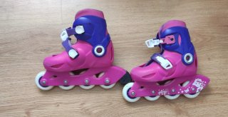 Patines en línea Oxelo rosas y morados