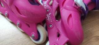 Patines en línea Oxelo rosas y morados
