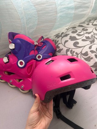 Kit Patinaje Niña: Patines, Casco y Protecciones