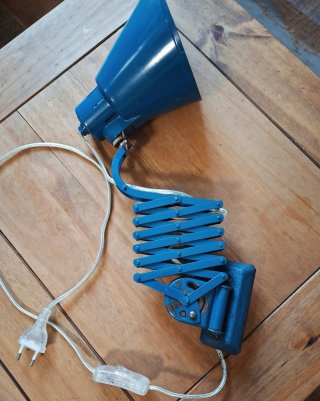 Lámpara Bometal Vintage Azul