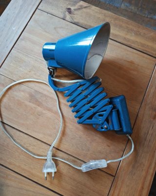 Lámpara Bometal Vintage Azul