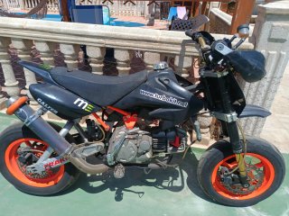 Pit Bike IMR Supermotard Negra y Naranja