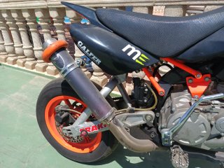 Pit Bike IMR Supermotard Negra y Naranja