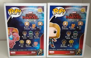 Funko Pop Captain Marvel Goose y Capitana Marvel