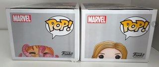 Funko Pop Captain Marvel Goose y Capitana Marvel