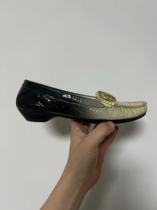Mules Versace Nero Bianco Tg 38