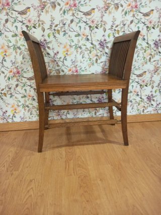 Banqueta descalzador madera restaurada