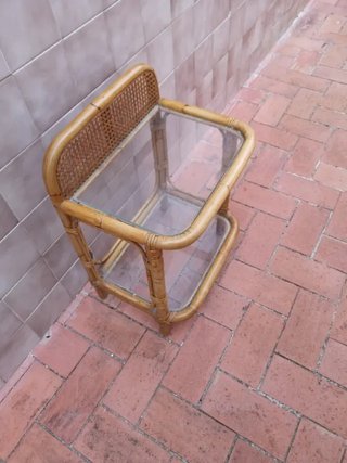 Mesita y mueble auxiliar bambú