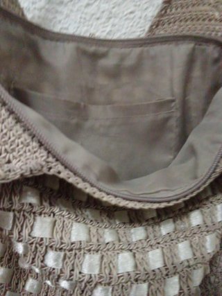 Bolso de hombro beige vintage