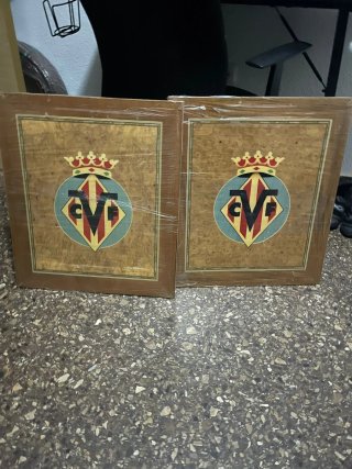 2 Cuadros Escudo Villarreal CF