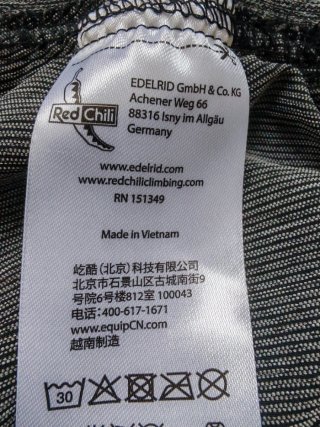 Pantalón escalada Red Chilli negro