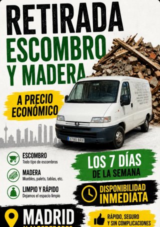 Retiradas de escombros y podas