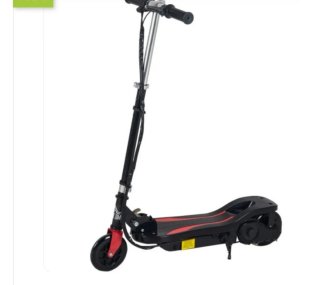Patinete Eléctrico Negro y Rojo