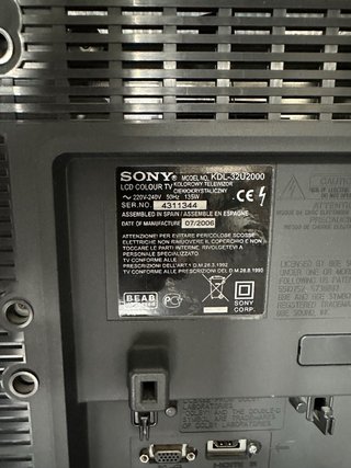 Televisor Sony Bravia 32 Plata